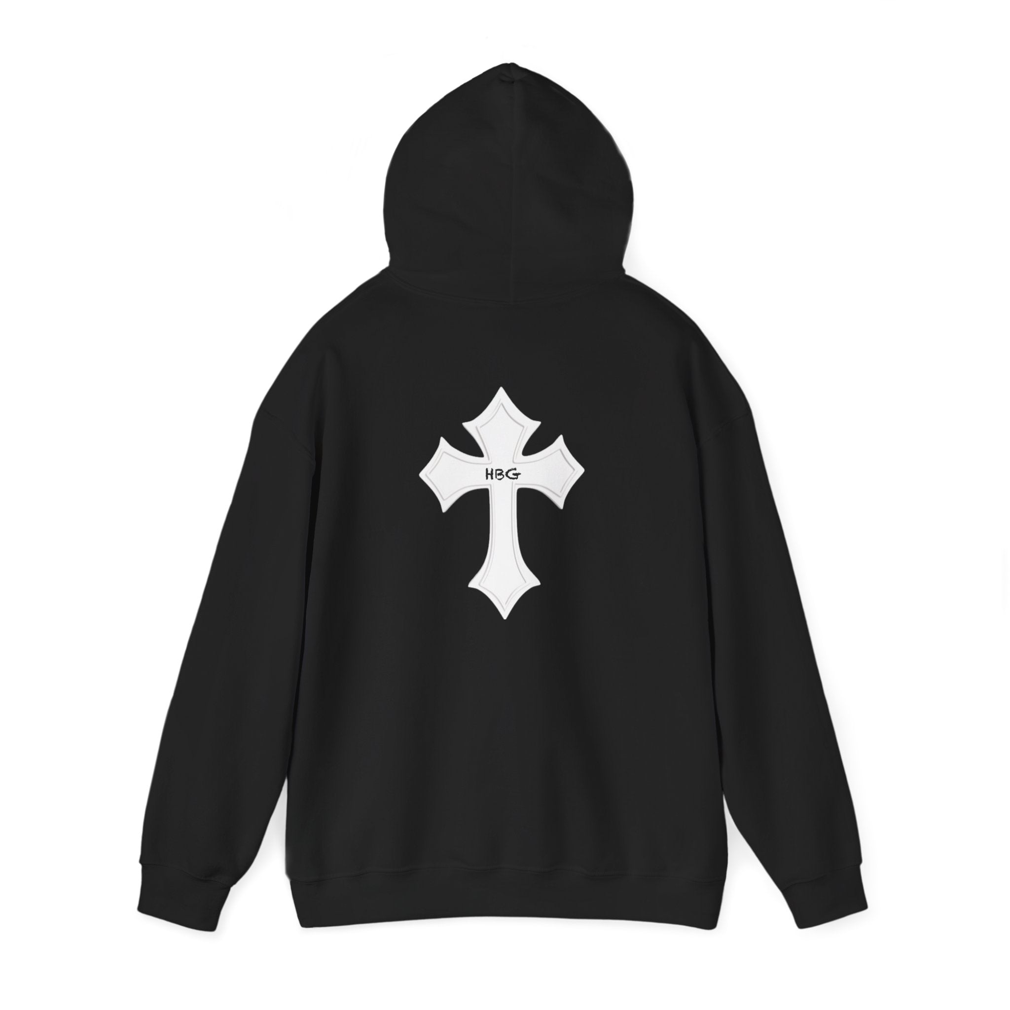 Hoodie - HBG Minimal Logo Cross Black Pullover
