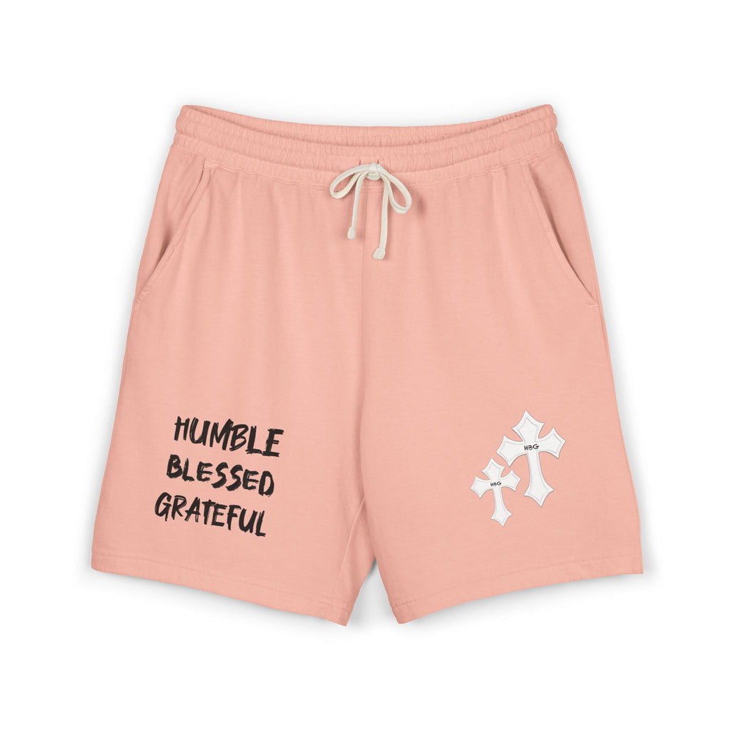 "Humble Blessed Grateful" Shorts with Cross