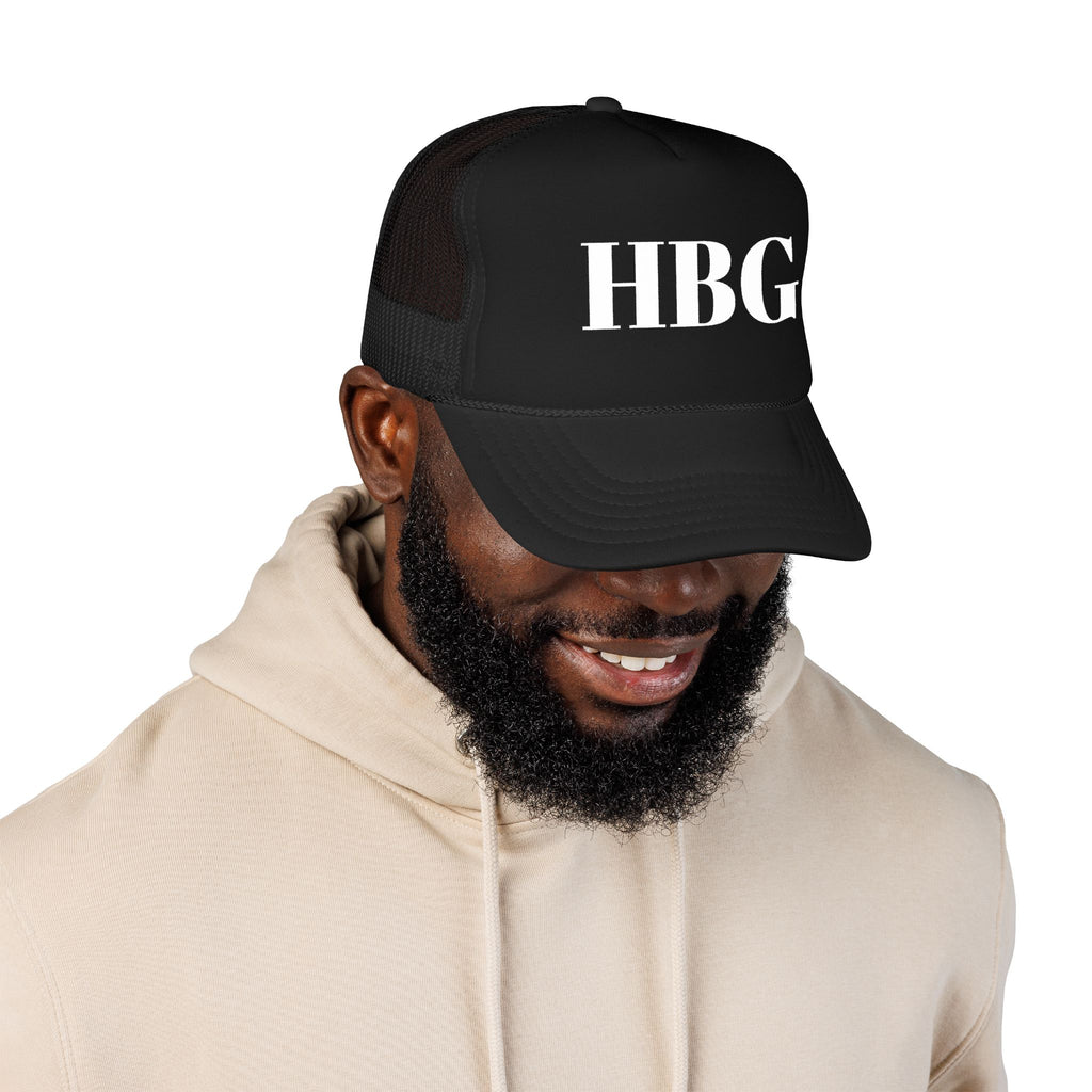 HBG Foam Trucker Hat — Classic Monogram Mesh Cap