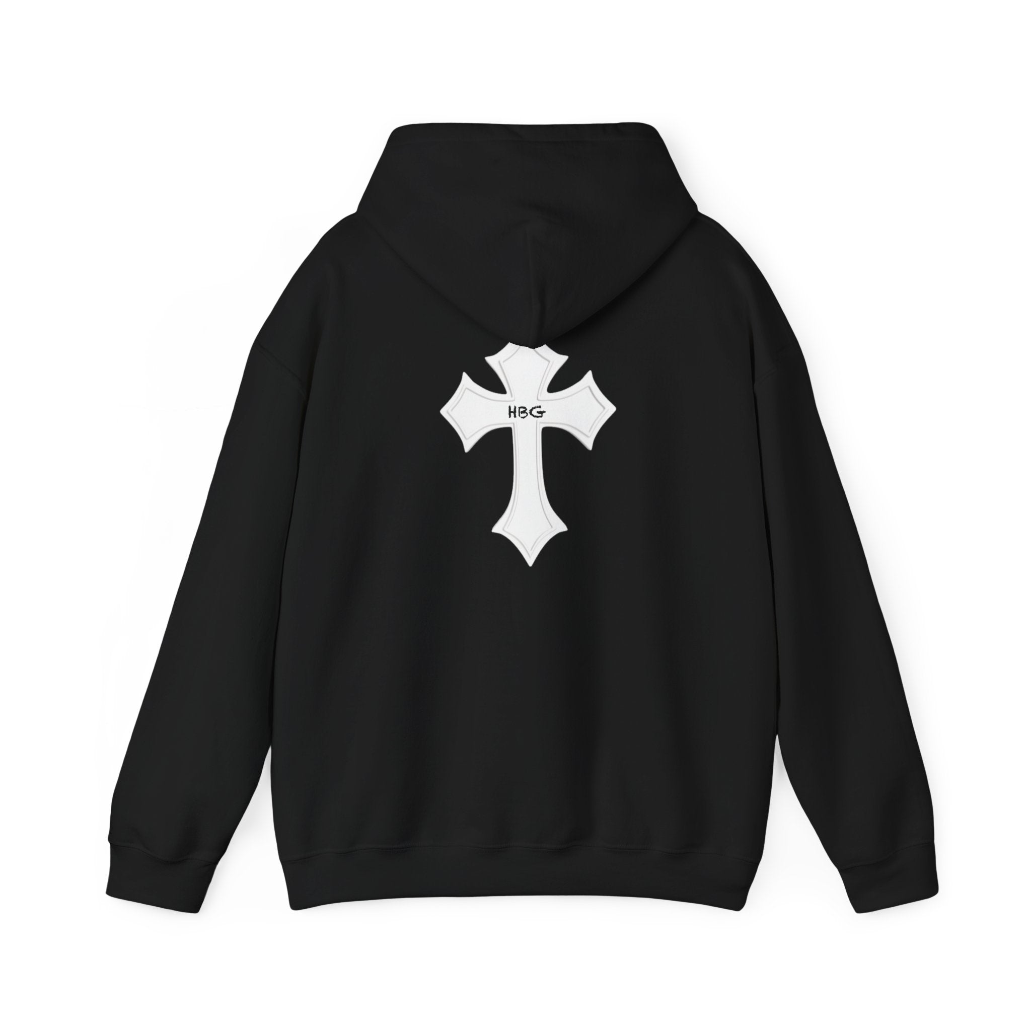 Hoodie - HBG Minimal Logo Cross Black Pullover