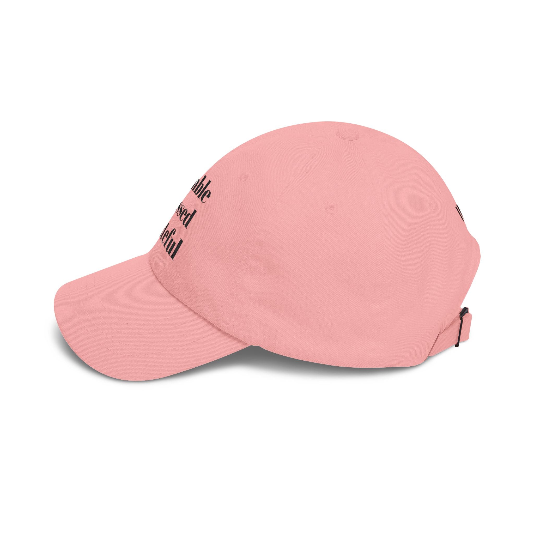 Humble Blessed Grateful Dad Cap — Embroidered Inspirational Baseball Hat (HBG Back)
