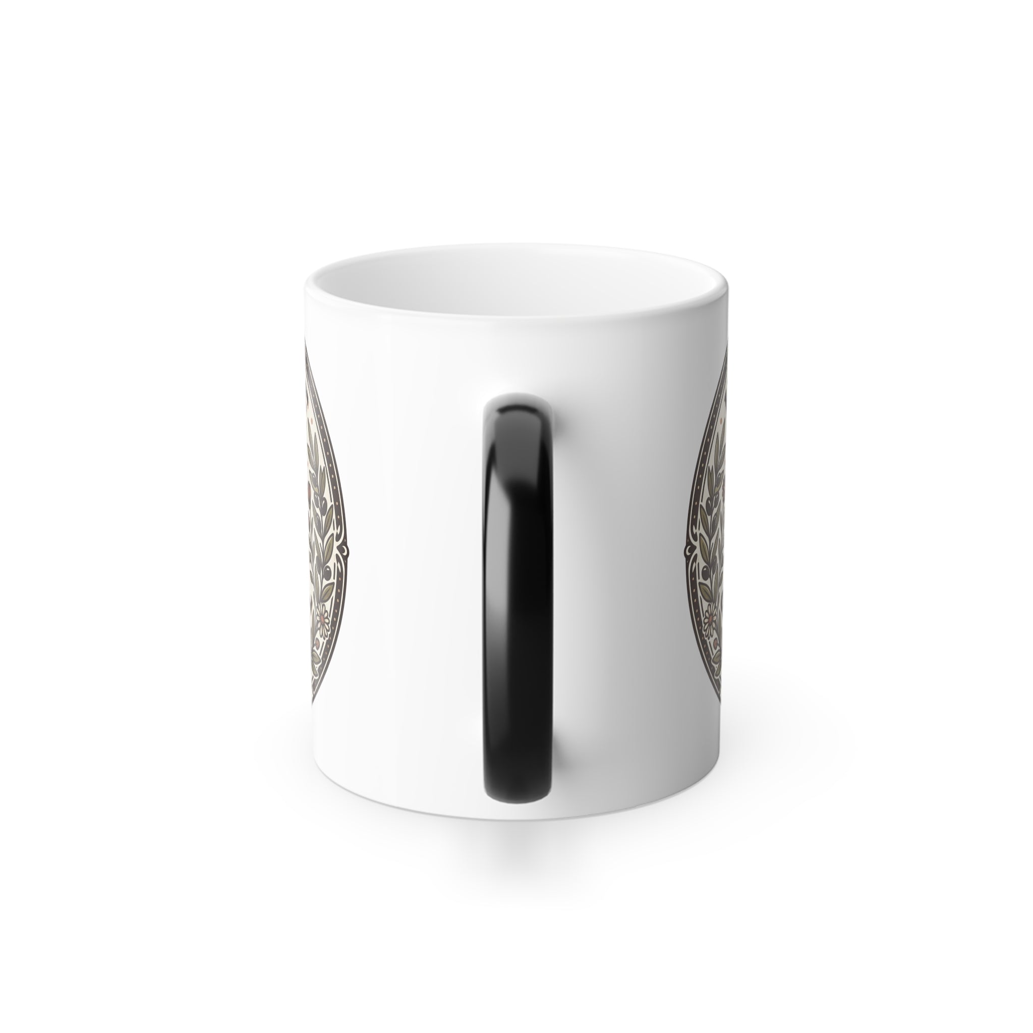 Color-Morphing Coffee Mug – "Humble & Grateful" Vintage Coffee Badge, 11 oz