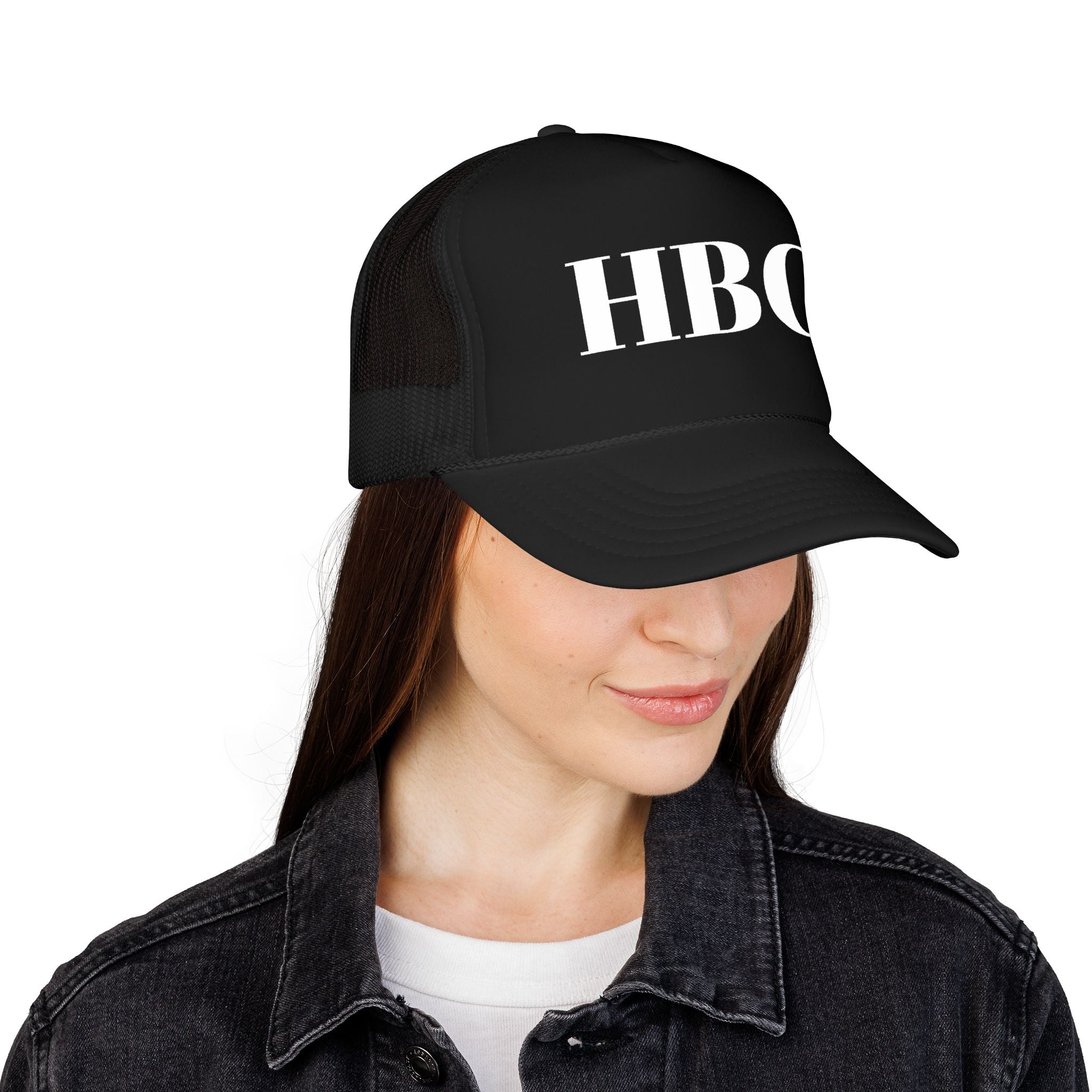 HBG Foam Trucker Hat — Classic Monogram Mesh Cap