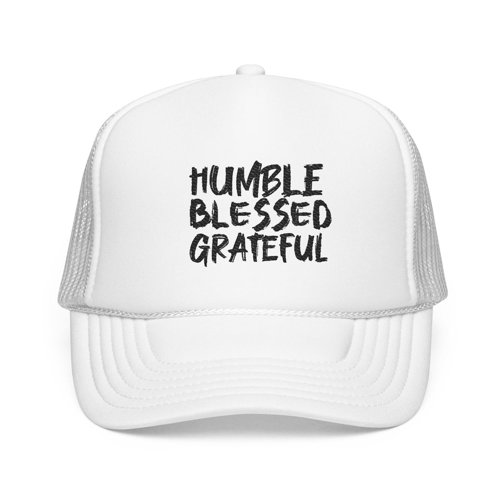 Trucker Hat — Humble Blessed Grateful Embroidered Cap
