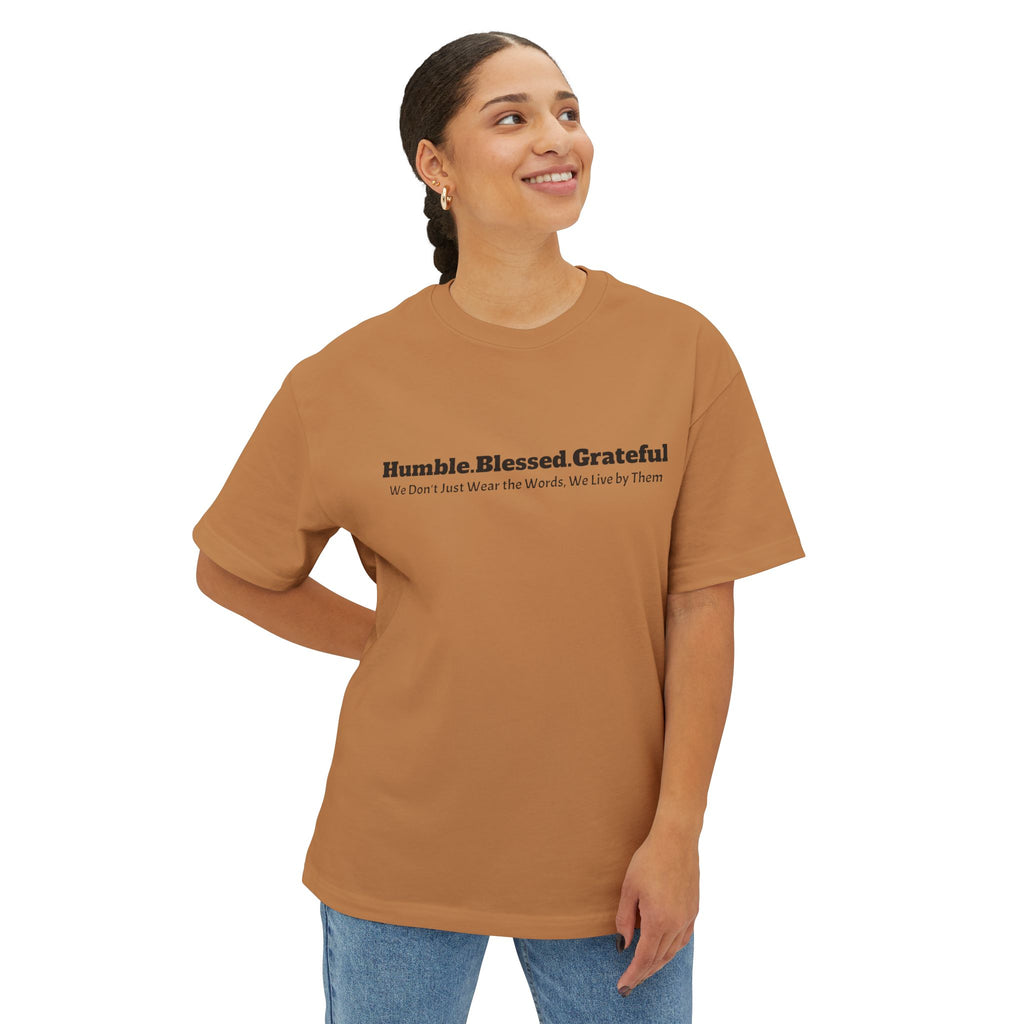 Humble Blessed Grateful Tee — Minimal Faith Message Shirt