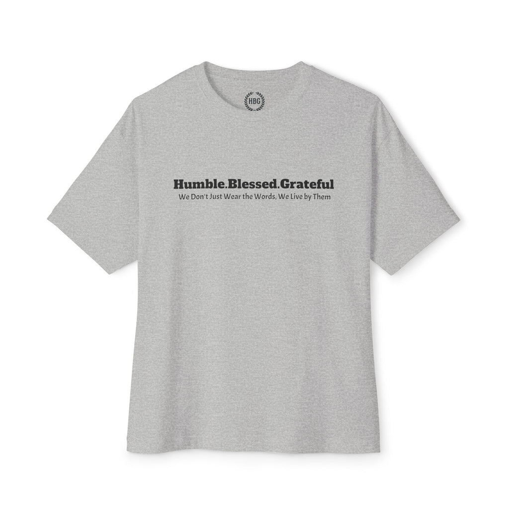 Humble Blessed Grateful Tee — Minimal Faith Message Shirt
