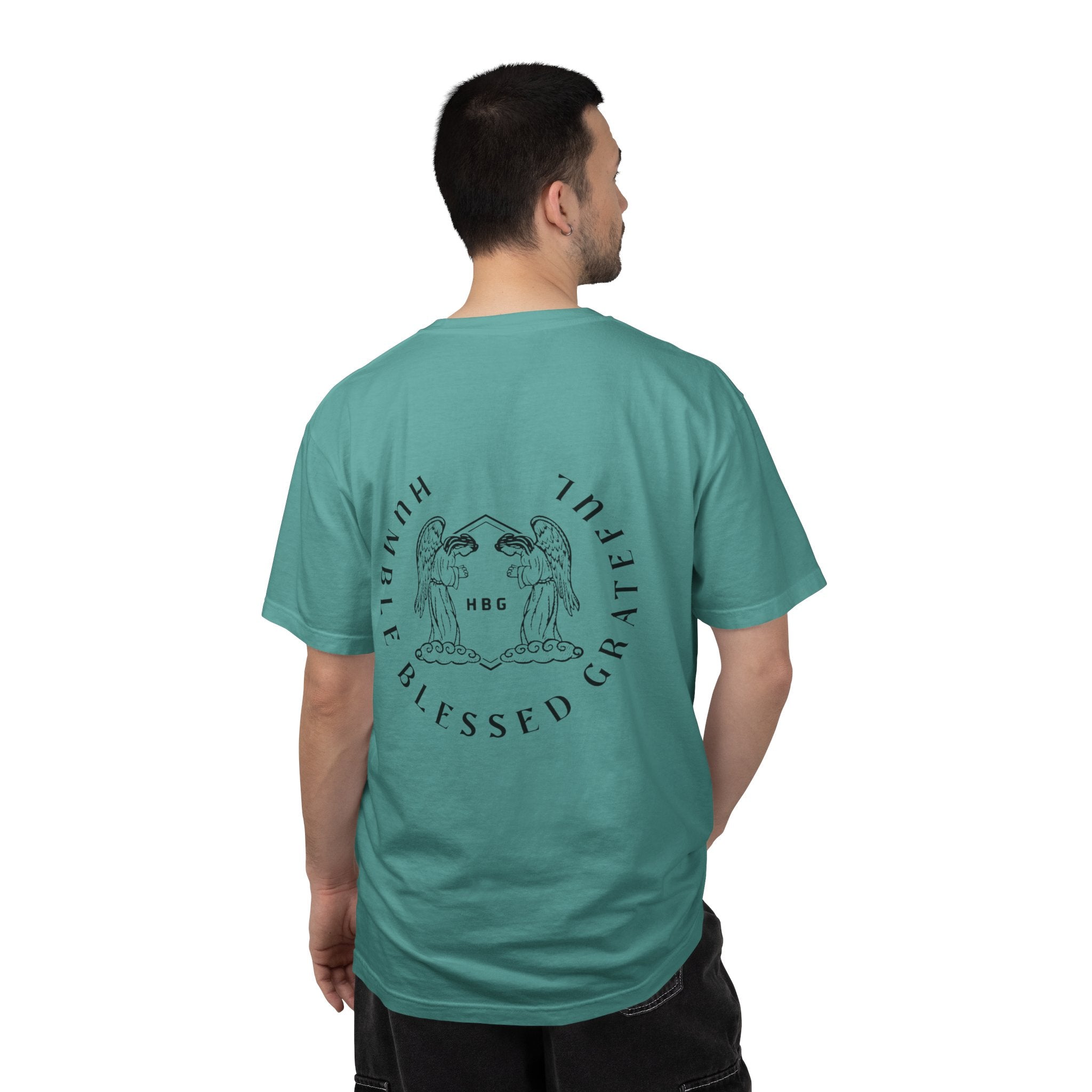 HBG  T-Shirt — Teal Garment-Dyed