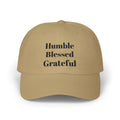 Humble Blessed Grateful Dad Cap — Embroidered Inspirational Baseball Hat (HBG Back)