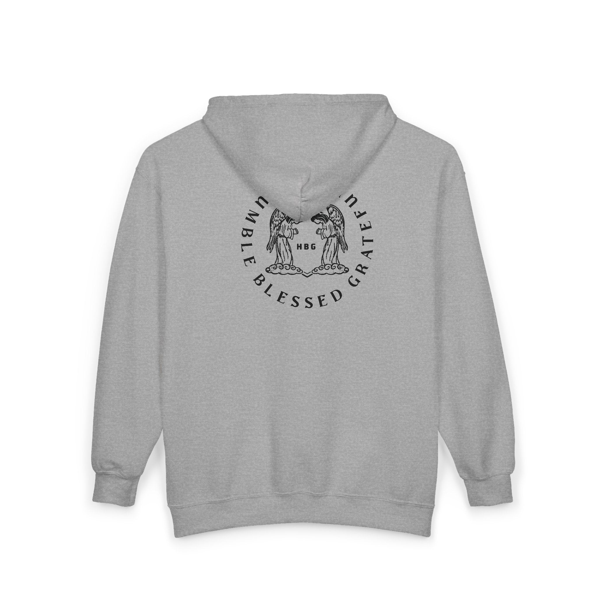 Blessed Grateful Hoodie - Palm Tree Beach Zip-Up Sweatshirt