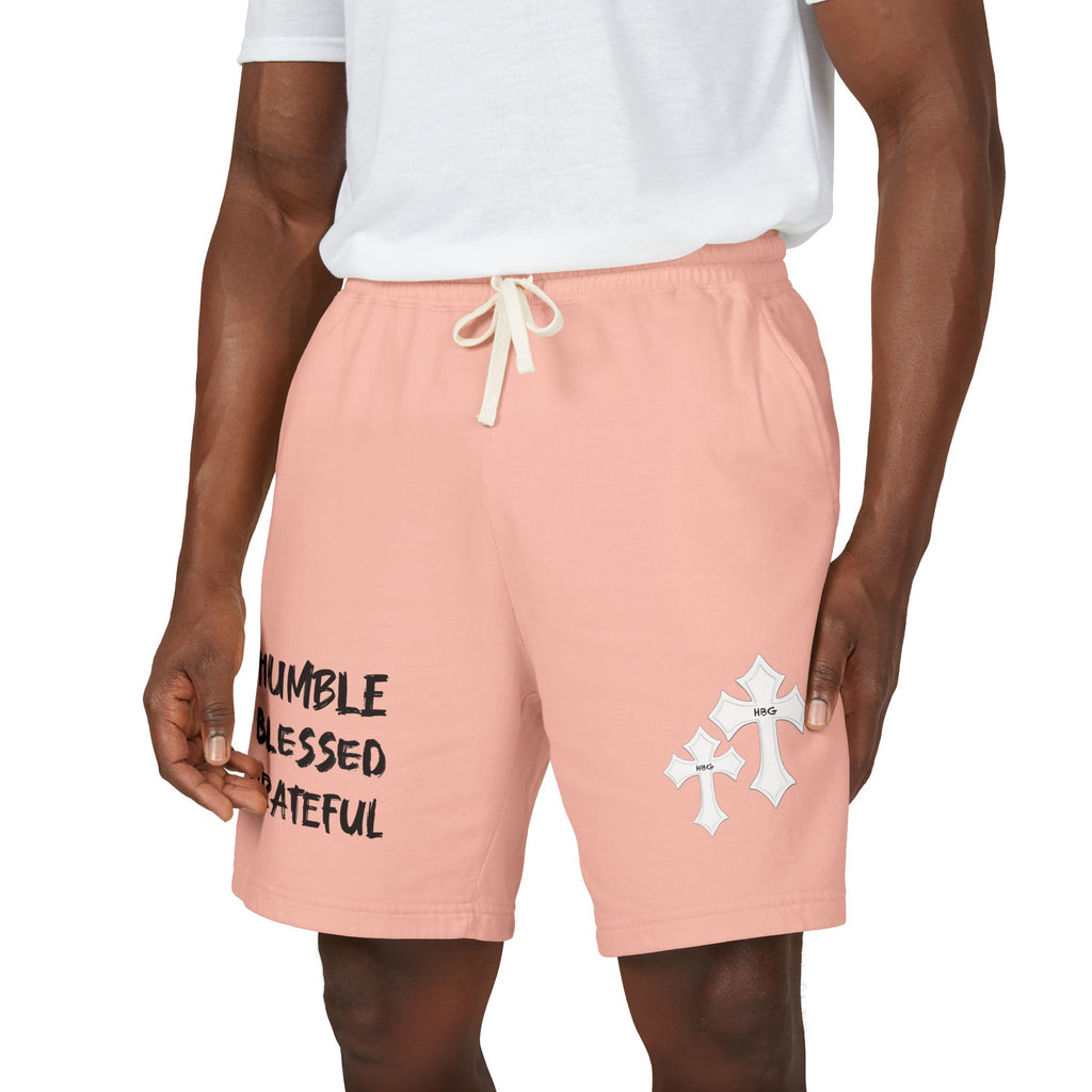 "Humble Blessed Grateful" Shorts with Cross