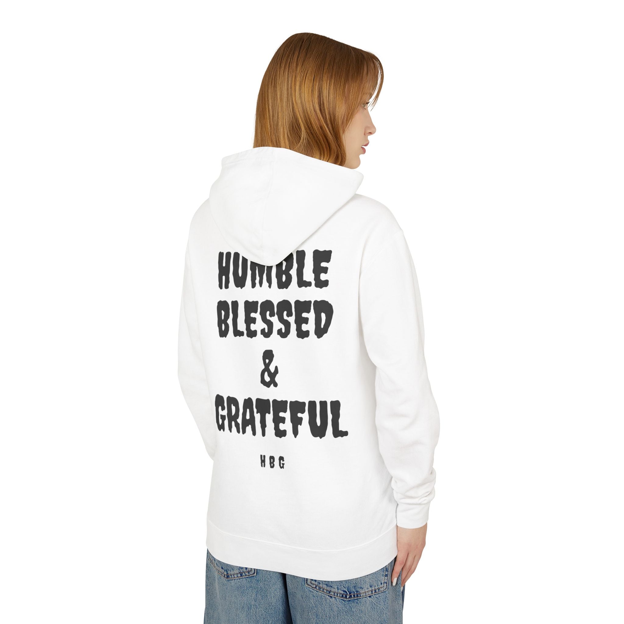 Hoodie - "Humble Blessed & Grateful" Lightweight Pullover