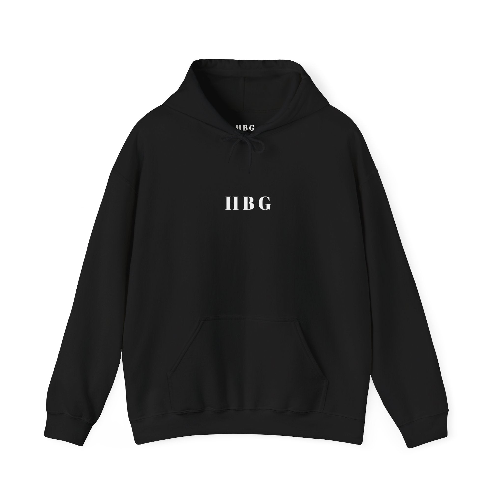 Hoodie - HBG Minimal Logo Cross Black Pullover