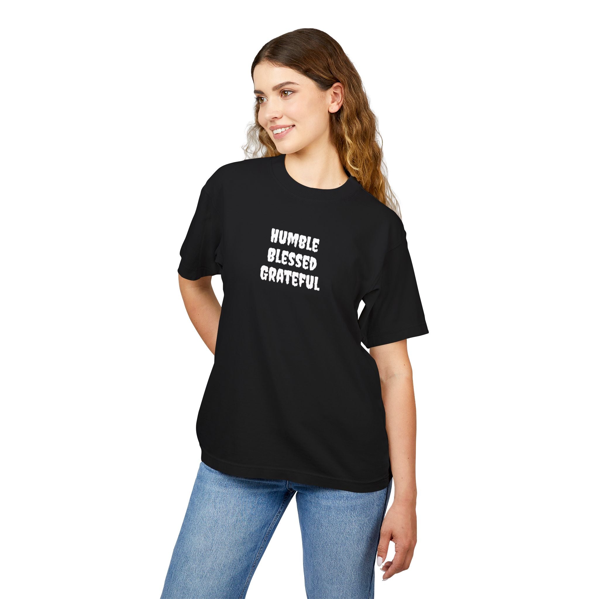 Grateful Blessed Thankful T-Shirt — Minimal Positive Message Tee