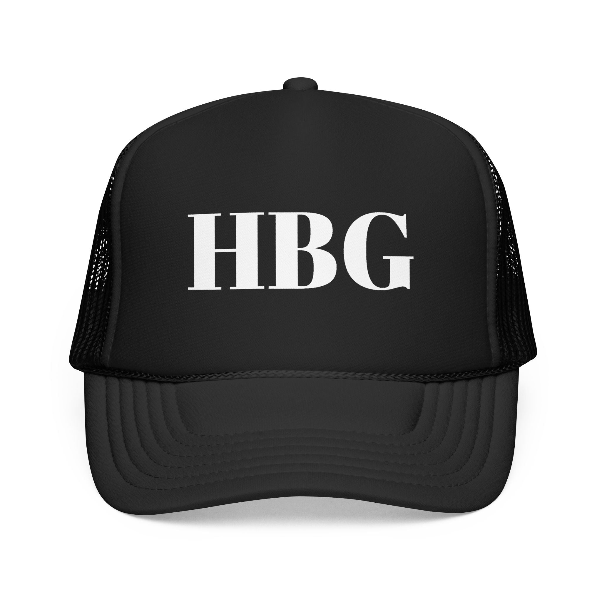 HBG Foam Trucker Hat — Classic Monogram Mesh Cap