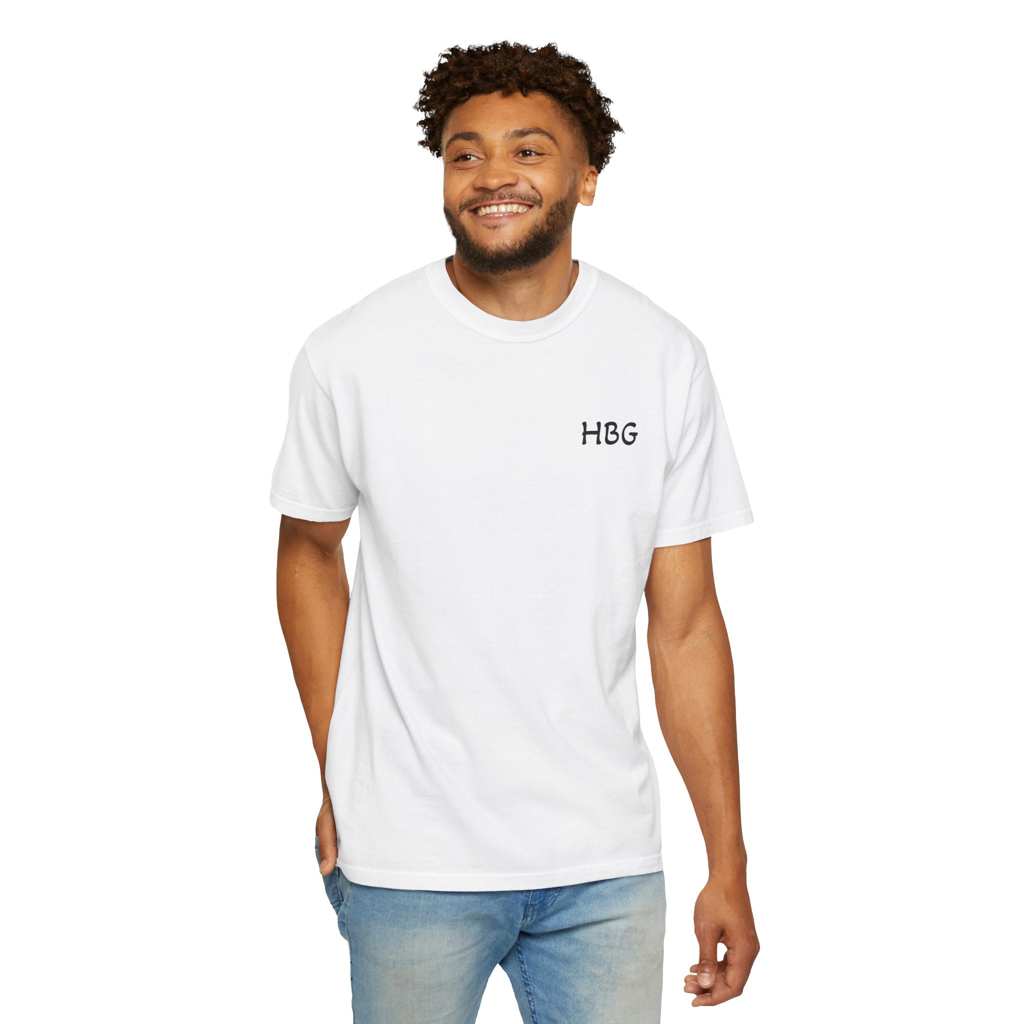HBG Angel Graphic T-Shirt — Humble Blessed Grateful Chest Logo