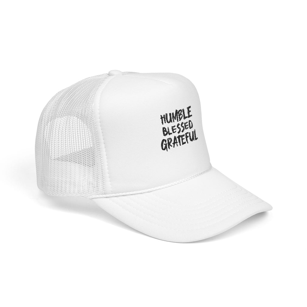 Trucker Hat — Humble Blessed Grateful Embroidered Cap