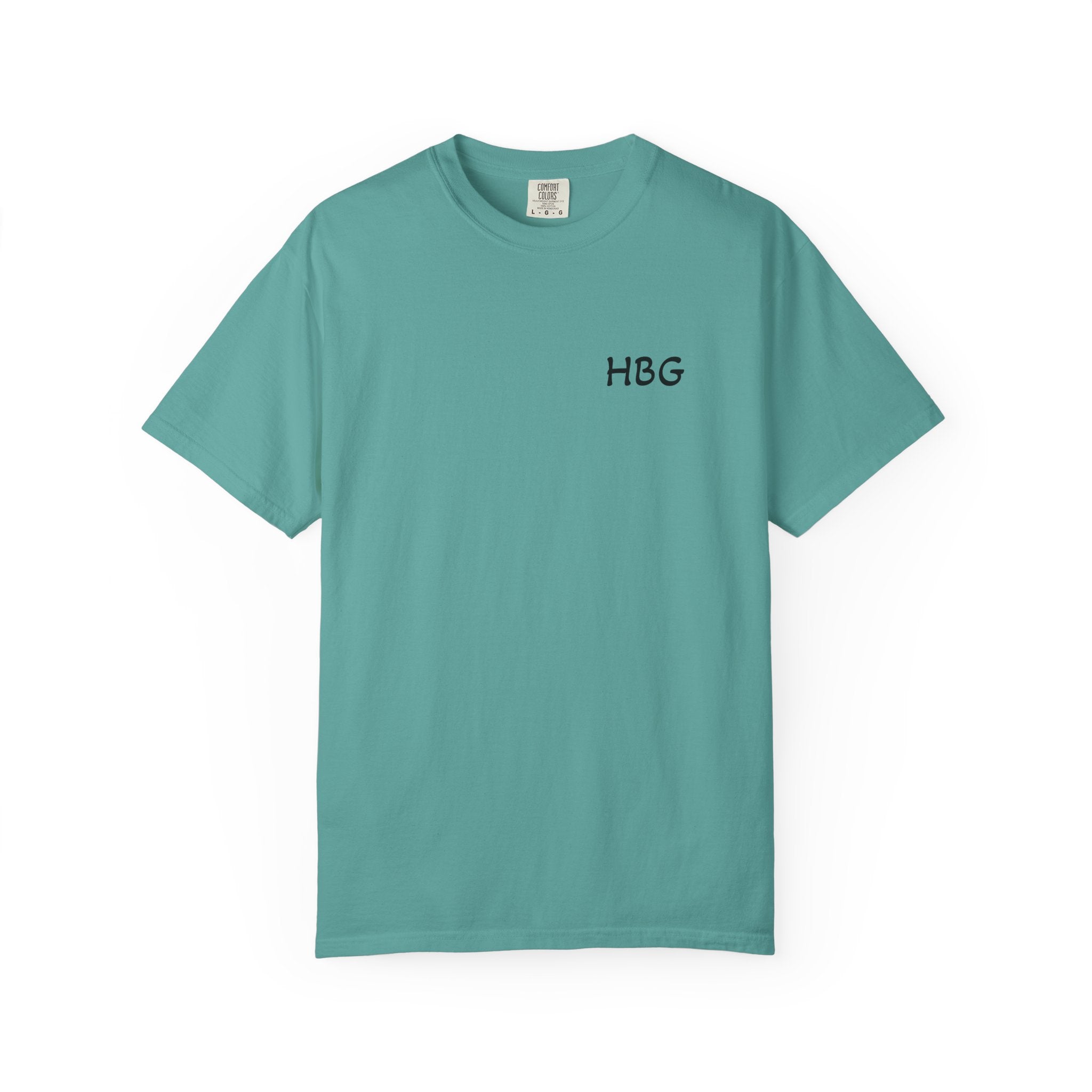 HBG  T-Shirt — Teal Garment-Dyed